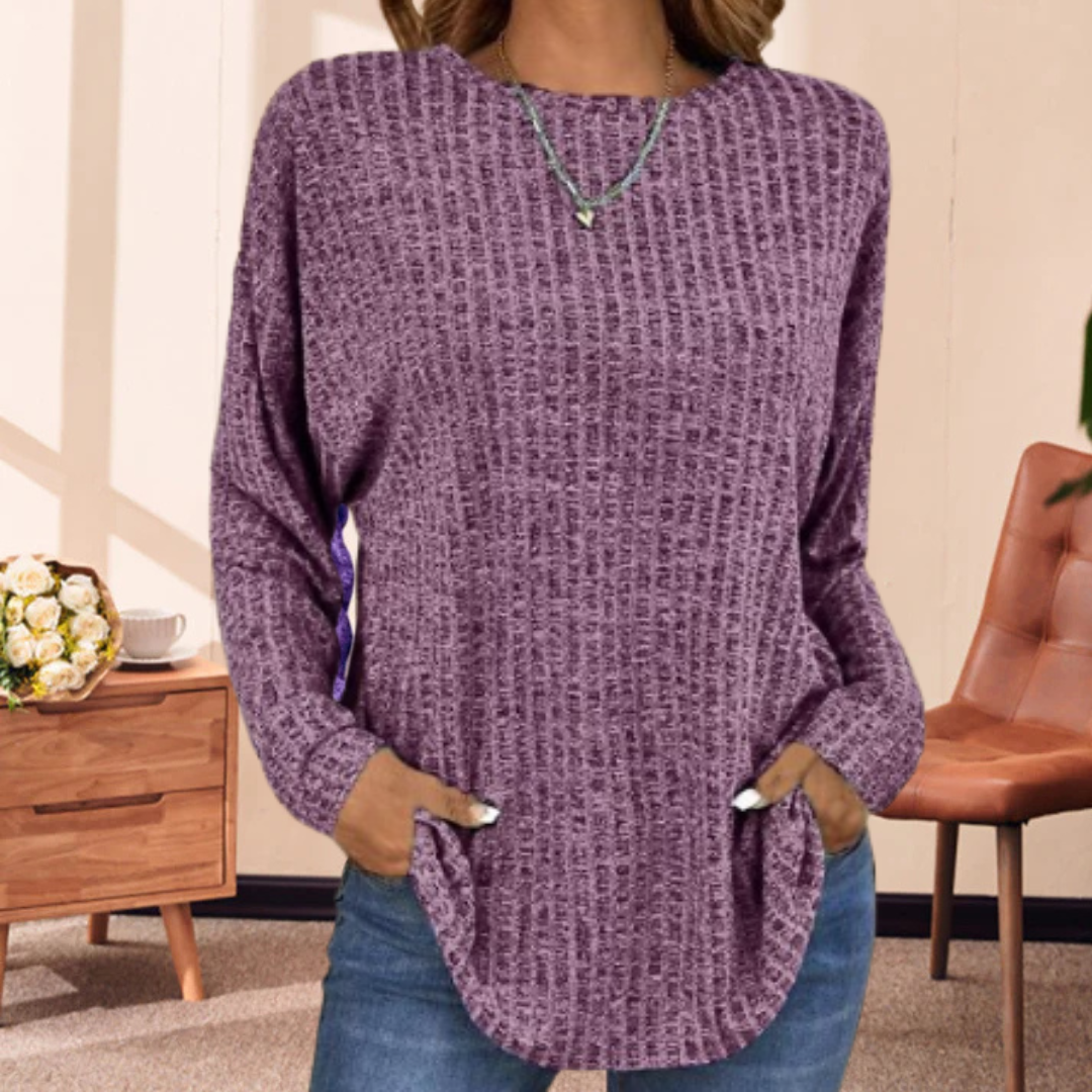 Women's Elegant Loose Fit Top Purple