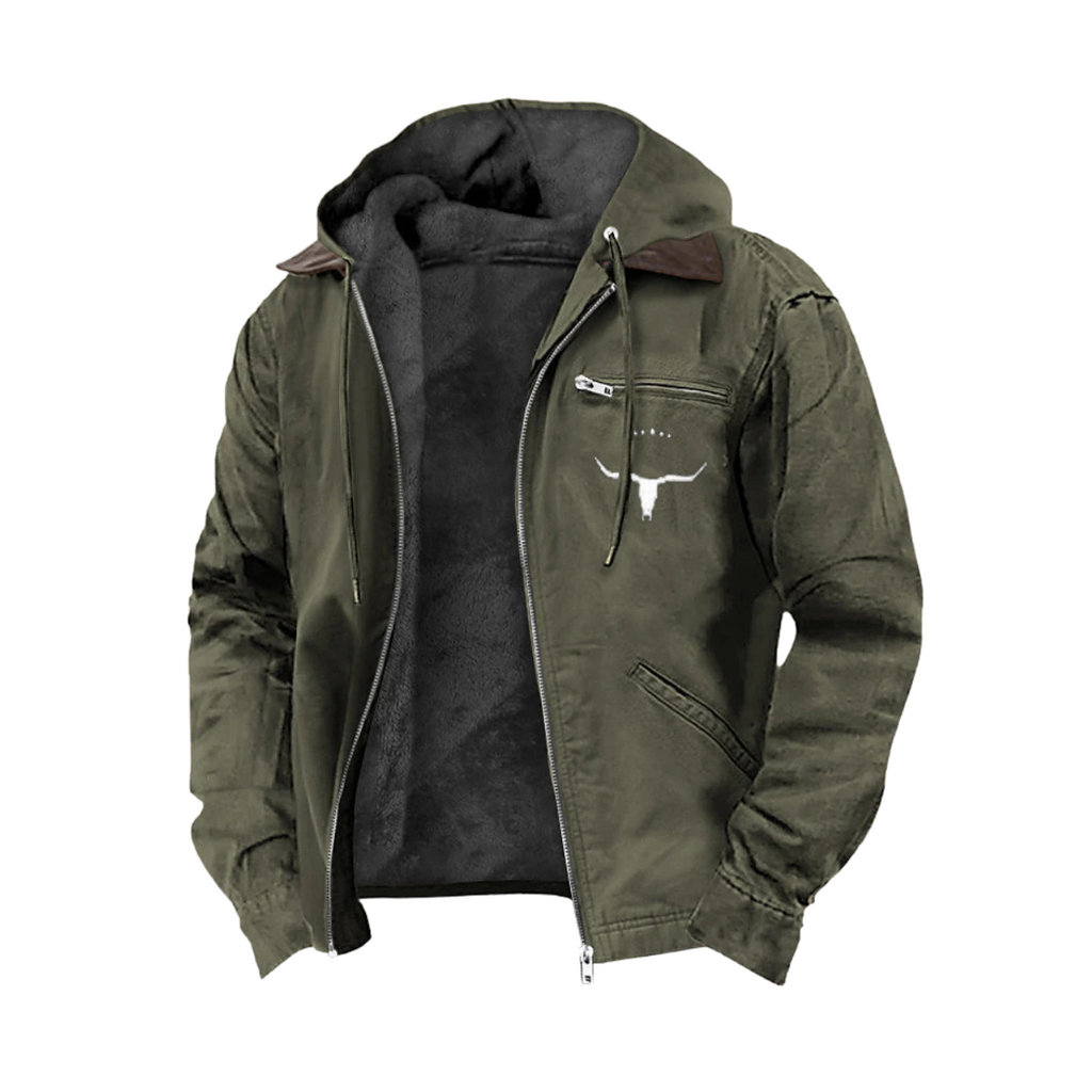 Heavy Duty Vintage Jacket - Durable Style Green