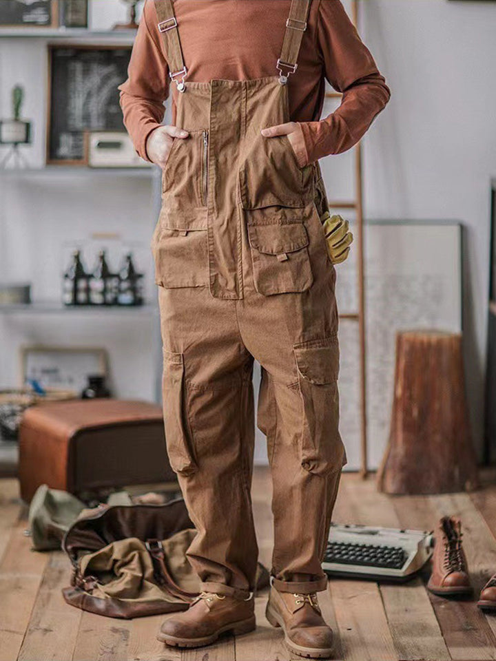 Men's Casual Denim Overalls