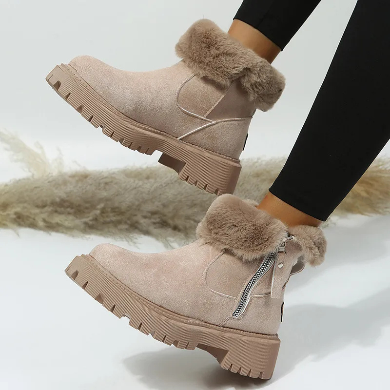 Women's Cozy Chunky Winter Boots-MODAUTLET
