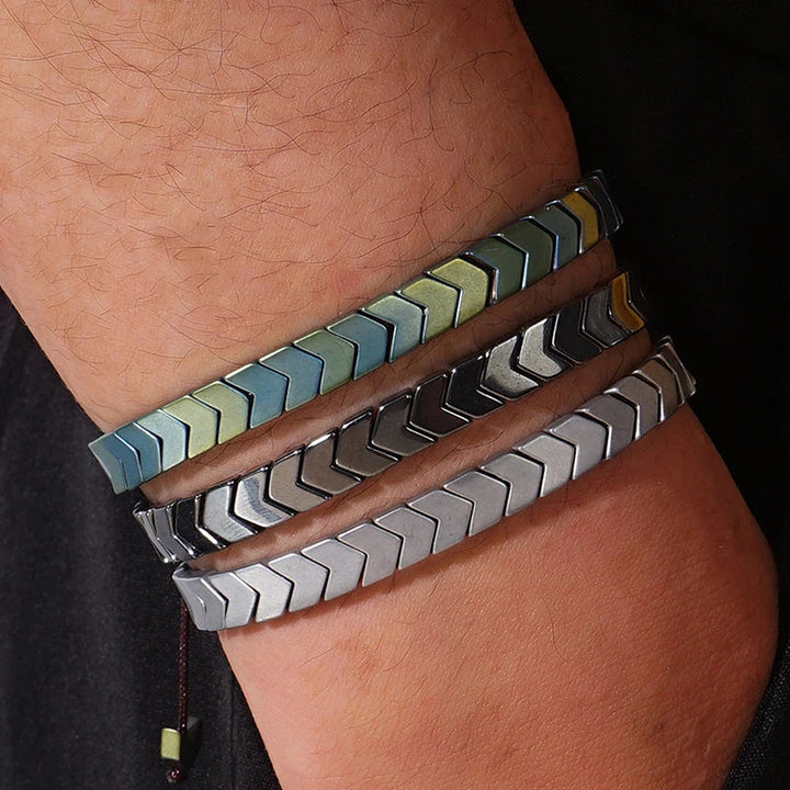 Stylish Hematite Arrowline Bracelet-MODAUTLET