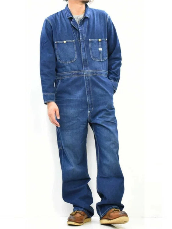 Herren-Latzoverall aus Denim für die Arbeit