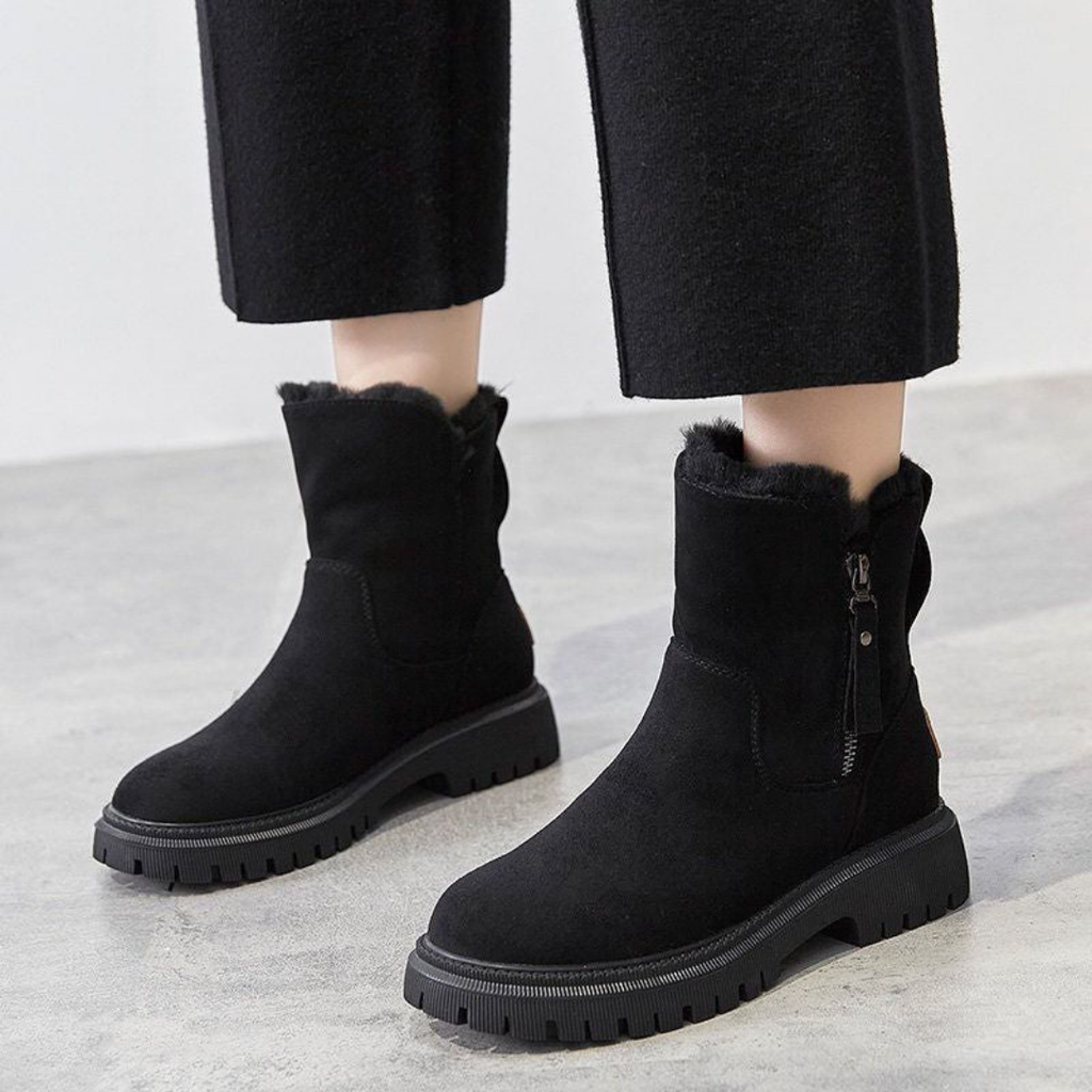 Women's Insulated Cozy Ankle Boots Black