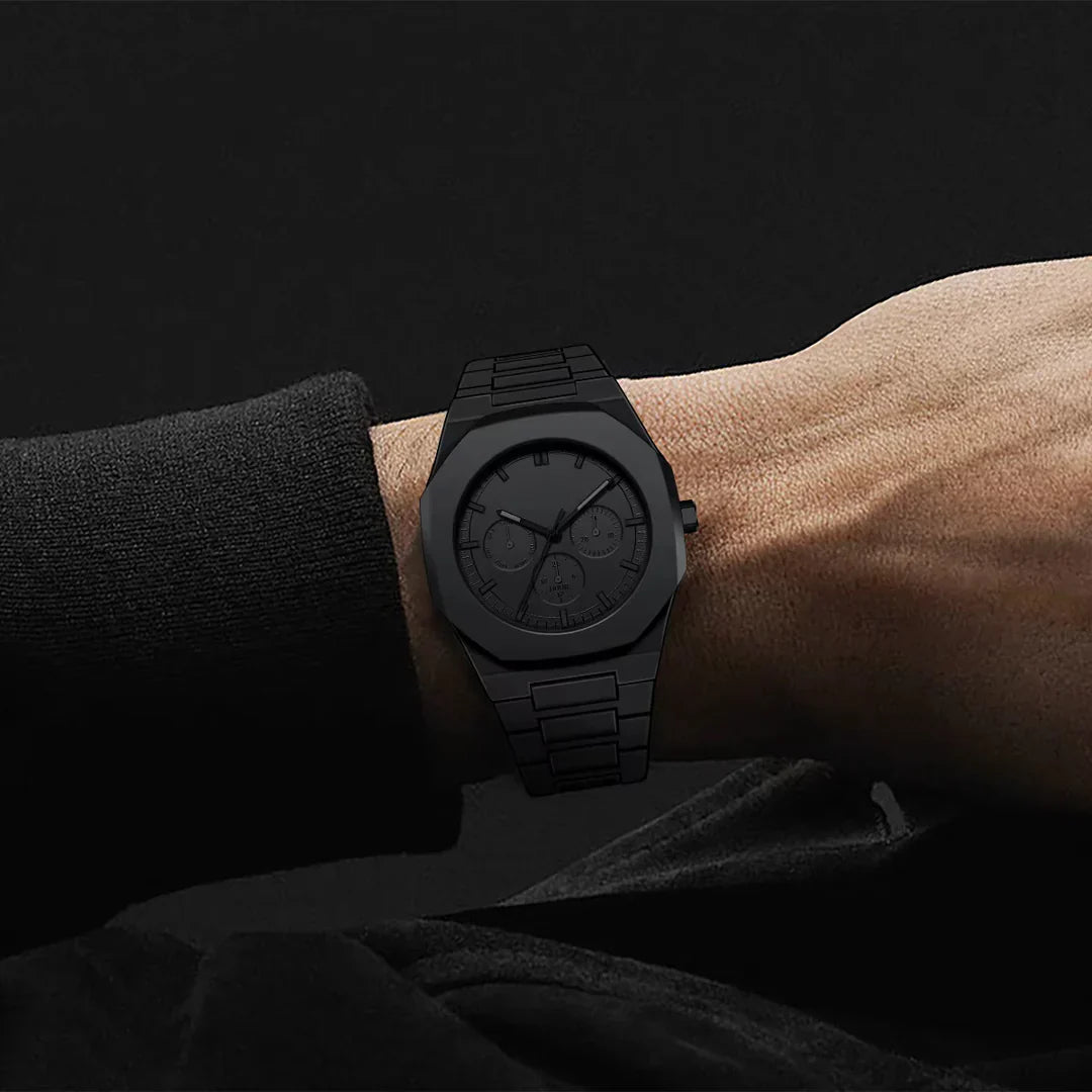 Elegant Black Timepiece for Men-MODAUTLET