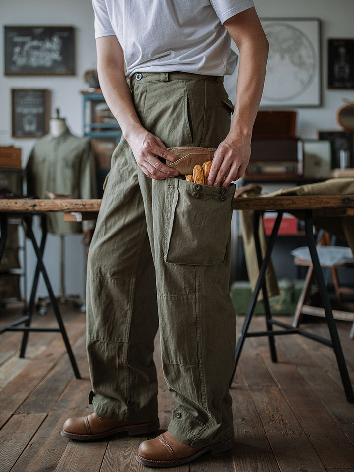 Men's French Army M-47 Herringbone Twill Trousers