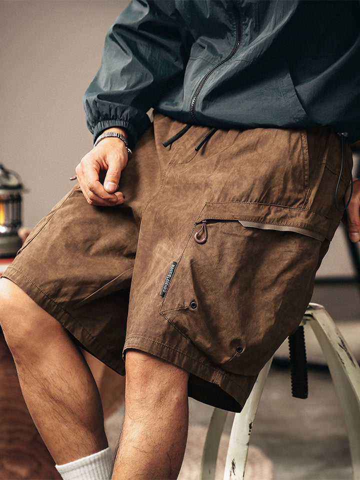 Men's Casual Cargo Shorts for Outdoor Hiking and Adventure