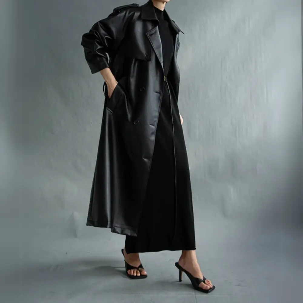 Classic Noir Trench Coat