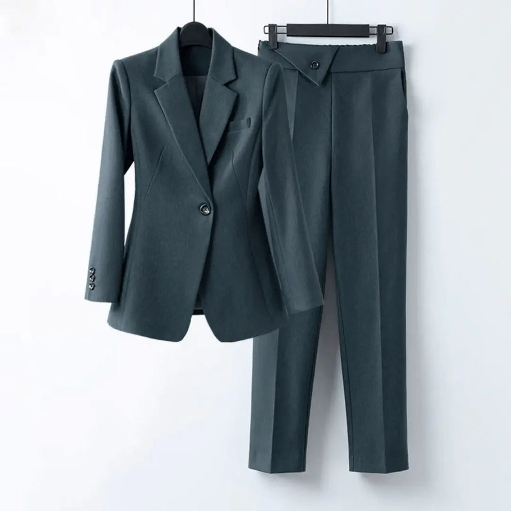 Prestige Blazer Set for Elegant Style Jade Green
