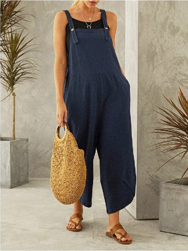 Evelyn | Lässiger Damen-Overall mit Knöpfen