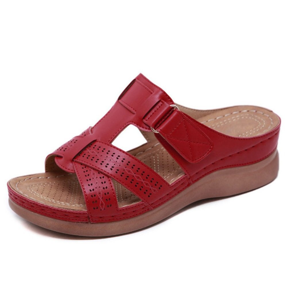 Women's Orthopedic Leather Sandals with Arch Support and Comfort-MODAUTLET