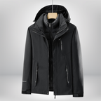 Women's Layered Winter Ski Jacket Black
