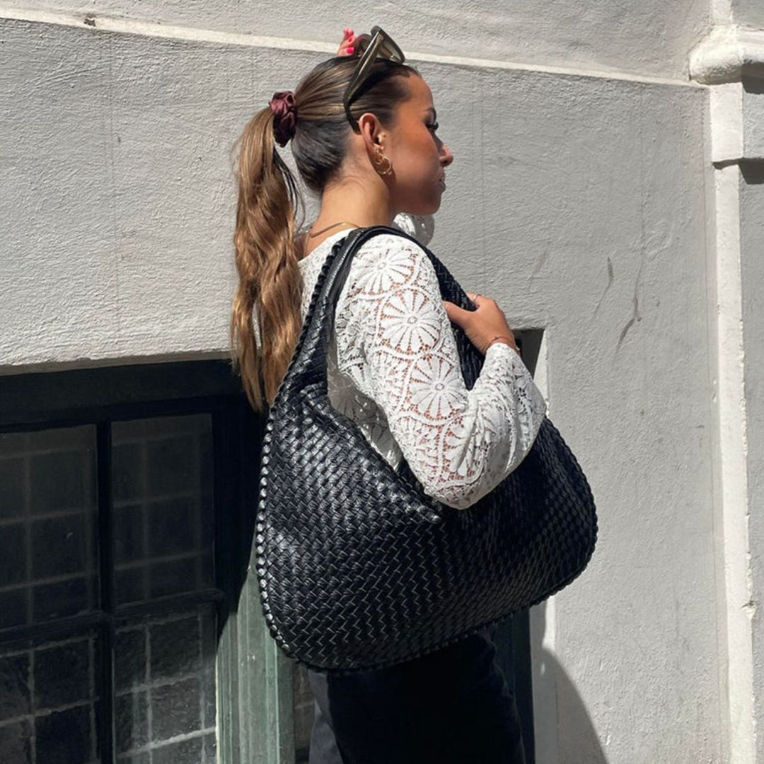 Chic Vegan Leather Hobo Bag-MODAUTLET