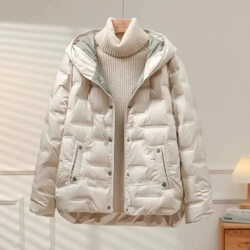 Women's Down Puffer Jacket White