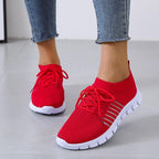 Women's Lightweight Breathable Orthopedic Sneakers Red