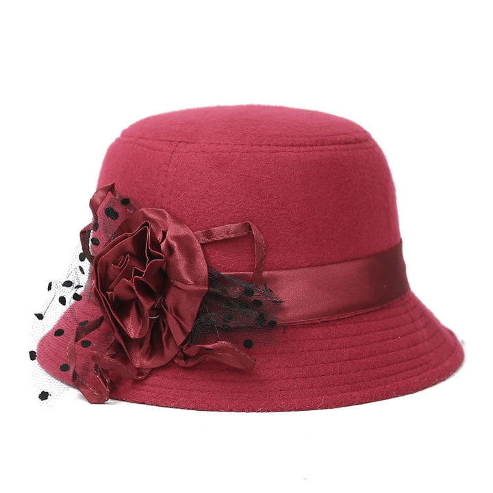 Chapéu Casual de Lã com Aba Larga para Mulher, Estiloso para o Dia a Dia