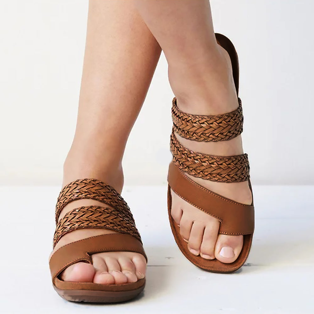 Women's Comfort Orthopedic Braided Summer Sandals-MODAUTLET
