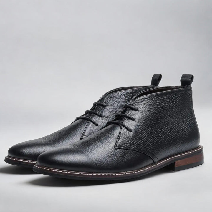 Men's Retro Leather Chukka Boots-MODAUTLET