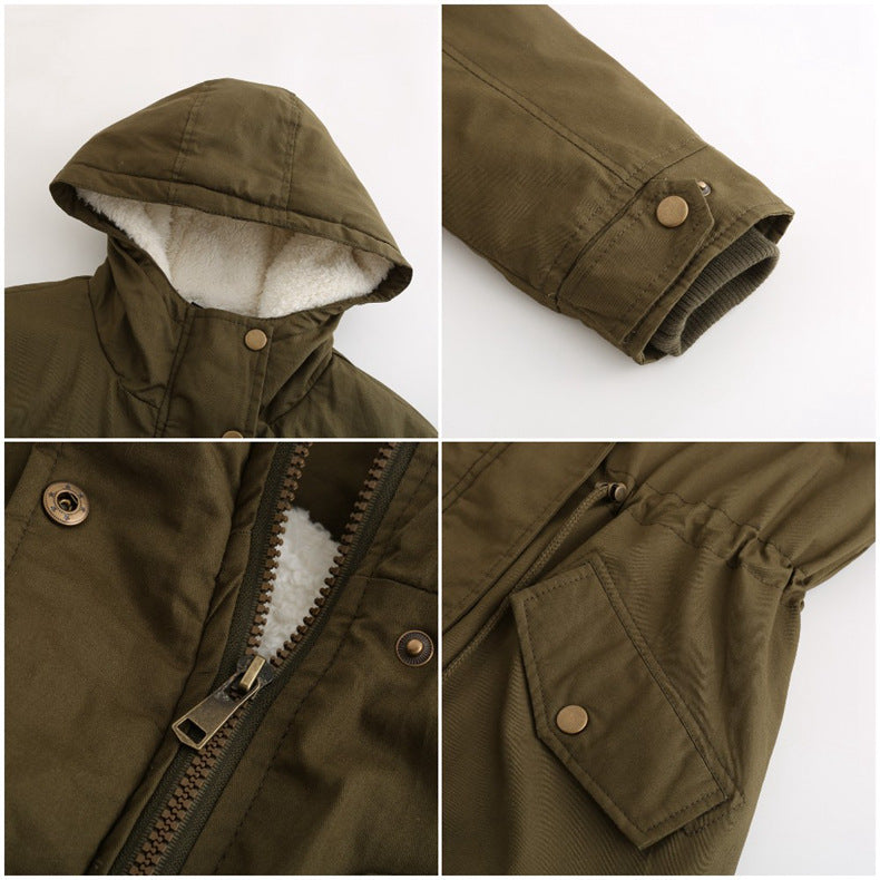Insulated Fleece-Lined Winter Parka Jacket