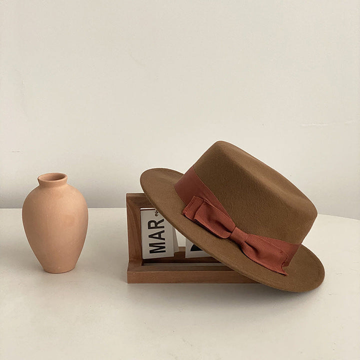 Japanese and Western Style Retro Flat-brimmed Cap
