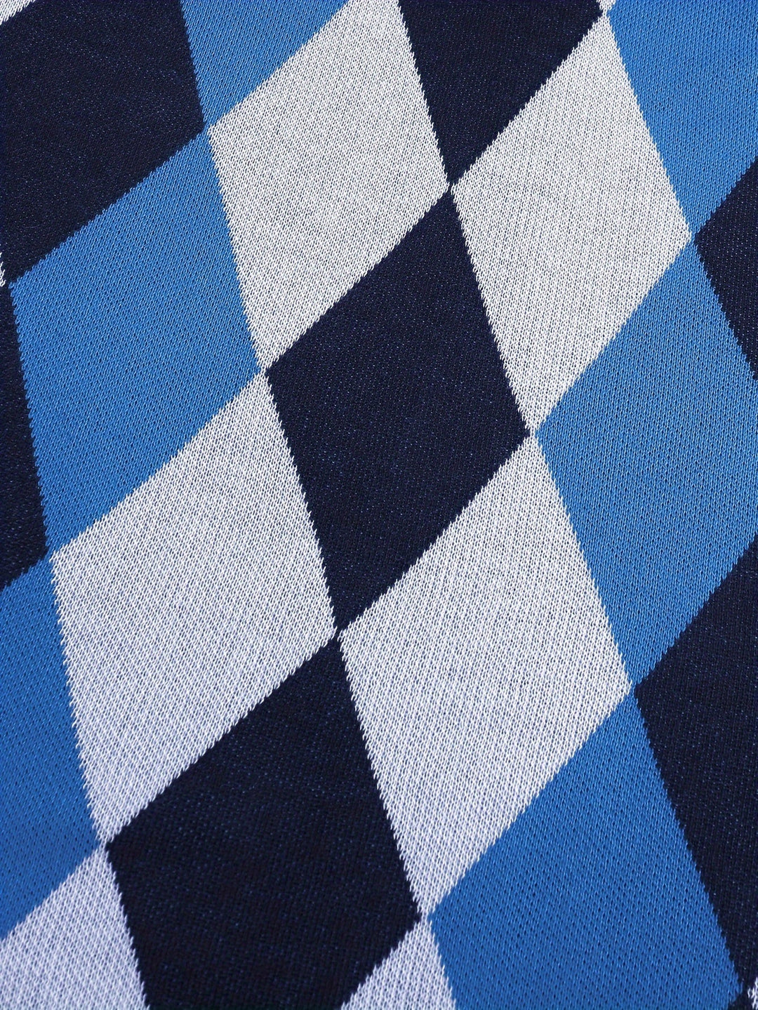 Pánská klasická vesta s argyle vzorem