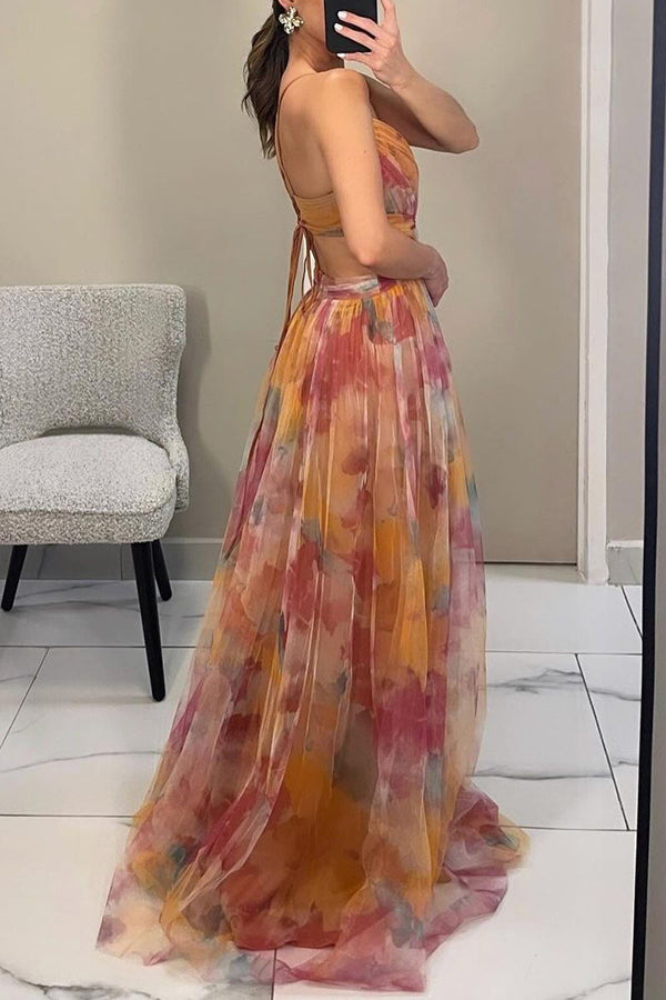 Hazel | Robe longue plissée élégante pour femme