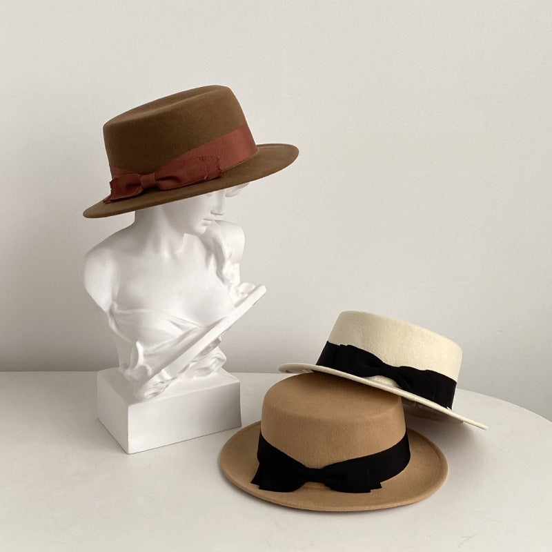 Japanese and Western Style Retro Flat-brimmed Cap