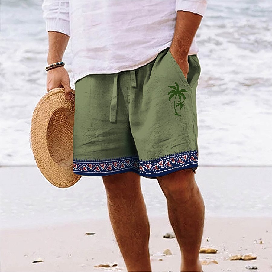 Men’s Printed Beach Shorts-MODAUTLET