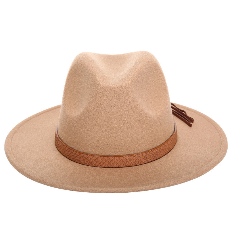 Stylischer Woll-Jazzhut für Damen – Trendiges Modeaccessoire