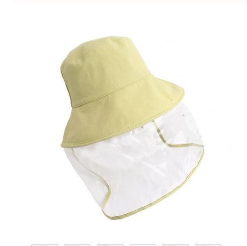 Sombrero tipo bucket con protección UV y escudo antiempañante y contra polvo para viajes al aire libre