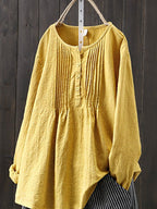 Womens's Artisan Blouse for Effortless Style Yellow