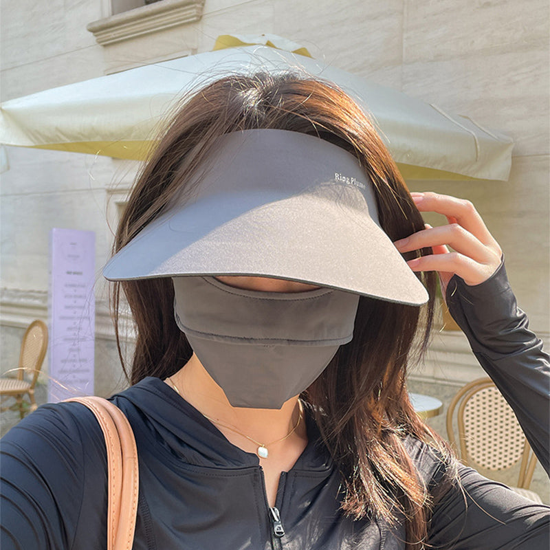 Cappello pieghevole leggero da donna - Parasole estivo con protezione per il viso