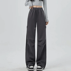 Wide-Leg Pants for Effortless Style Gray