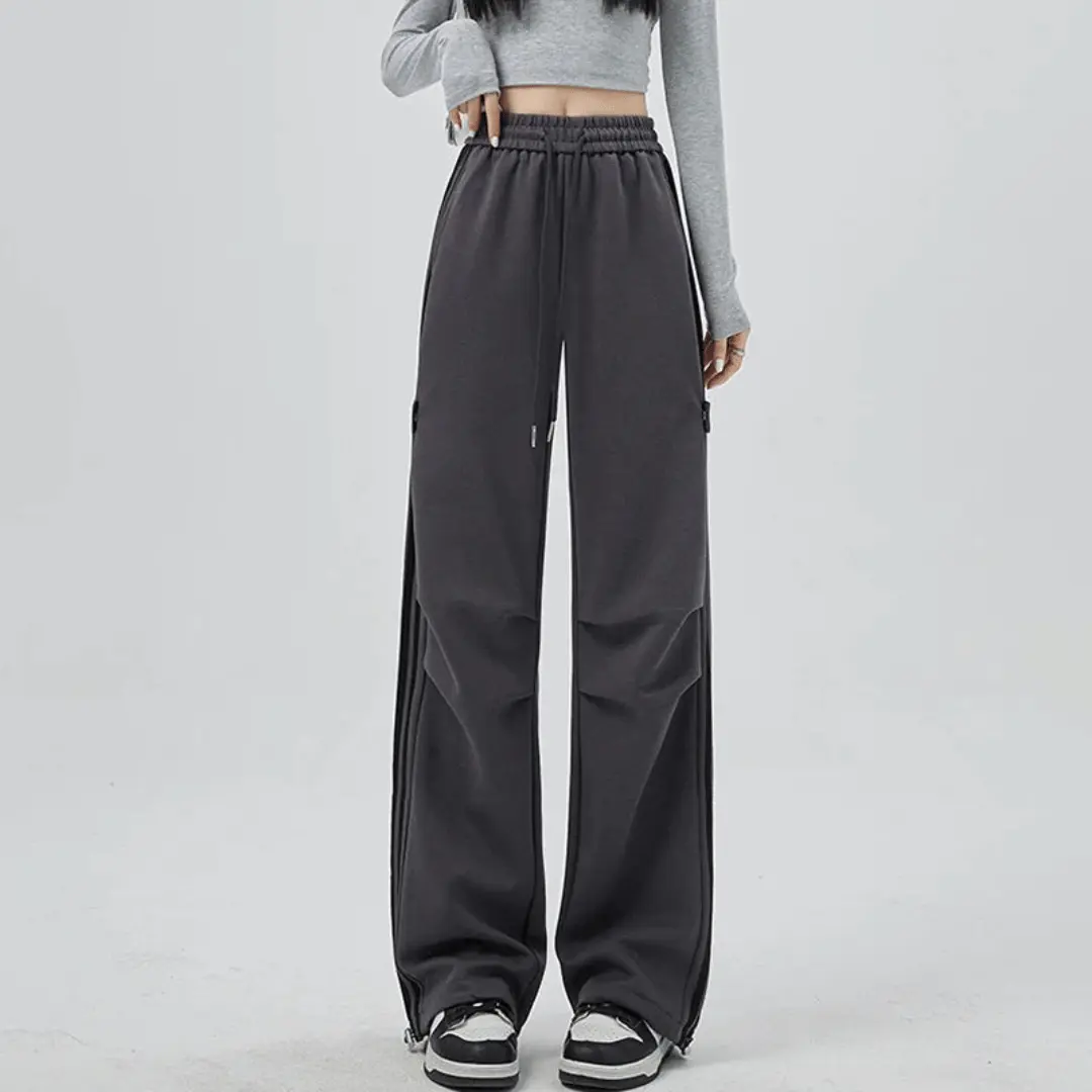 Wide-Leg Pants for Effortless Style Gray