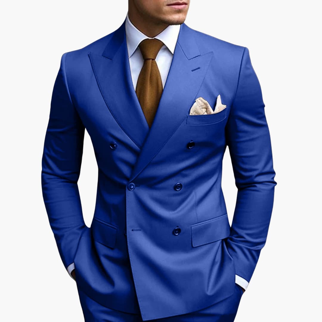 Men's Stylish Double-Breasted Suit