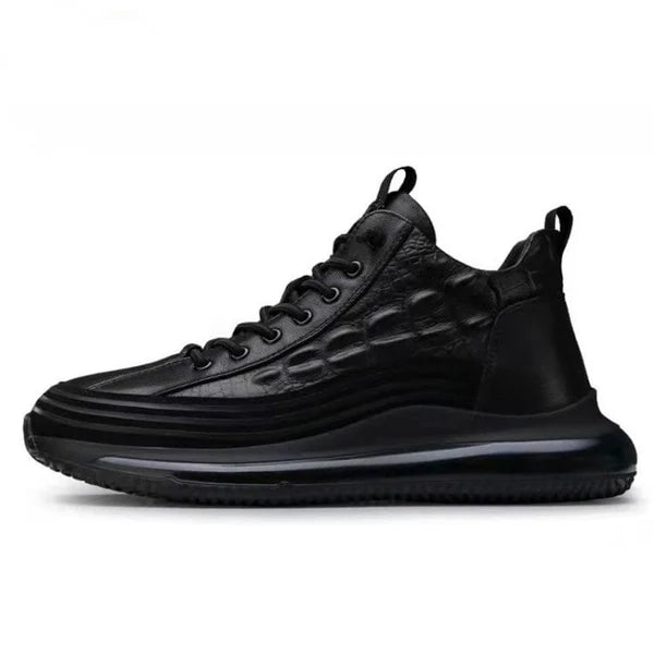 Men's Air Cushion Leather Sneakers-MODAUTLET