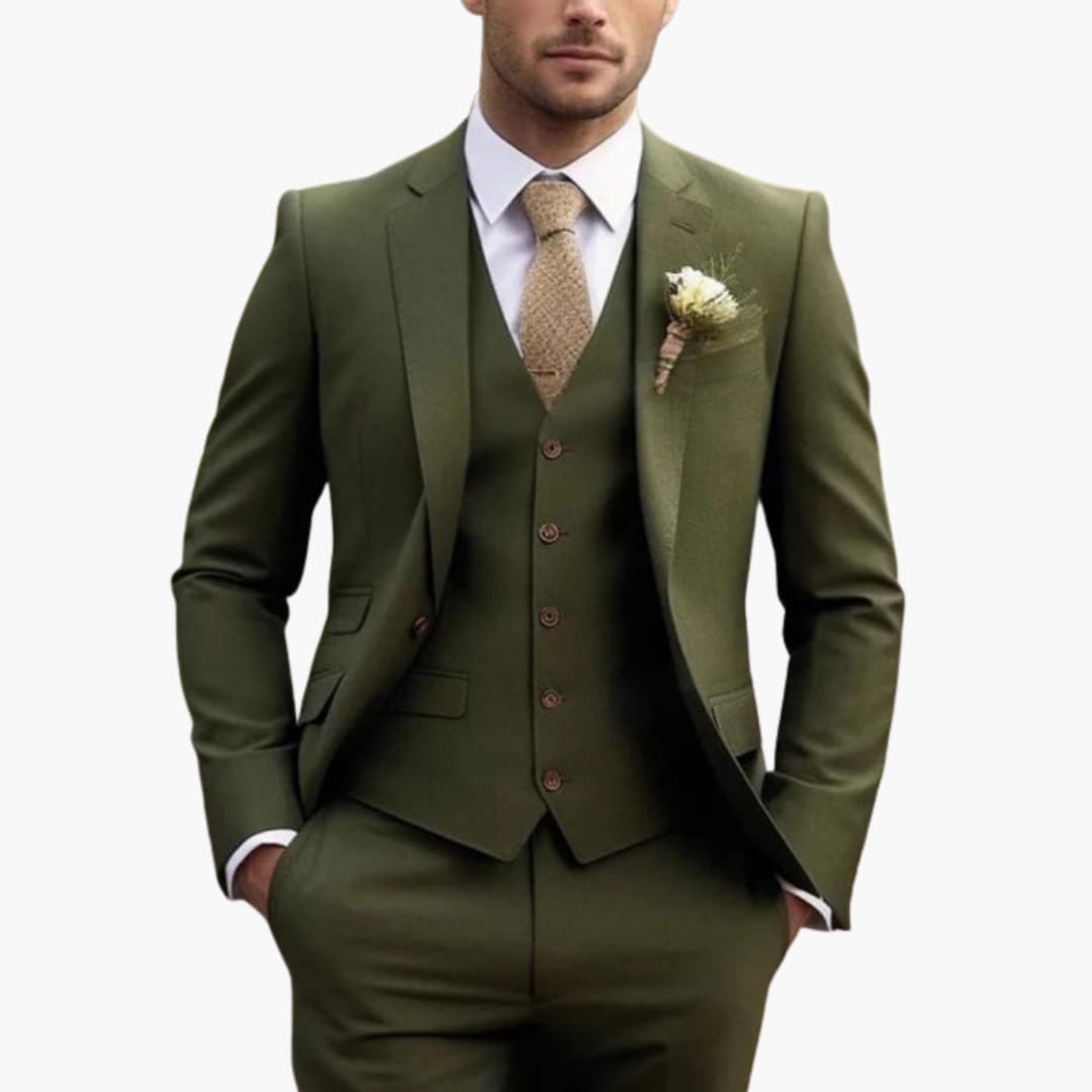 Eleganter Herren-Hochzeitsanzug | Komplettes Outfit