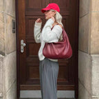 Chic Vegan Leather Hobo Bag