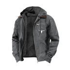 Heavy Duty Vintage Jacket - Durable Style Grey