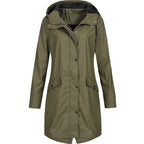 Autumn Jacket For Women Dark green