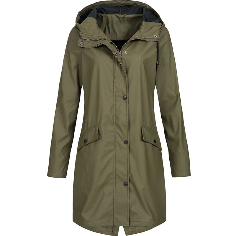 Autumn Jacket For Women Dark green