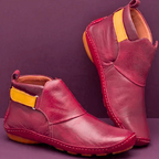 Women's Vintage Ankle Boots Red