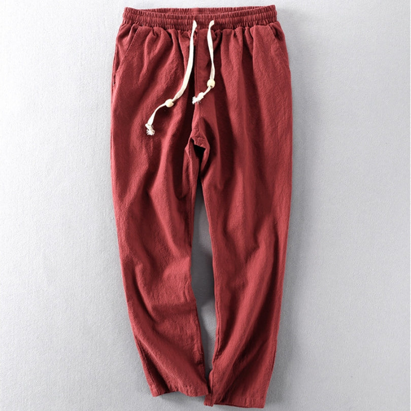 Men's Japan-Style Trousers Red