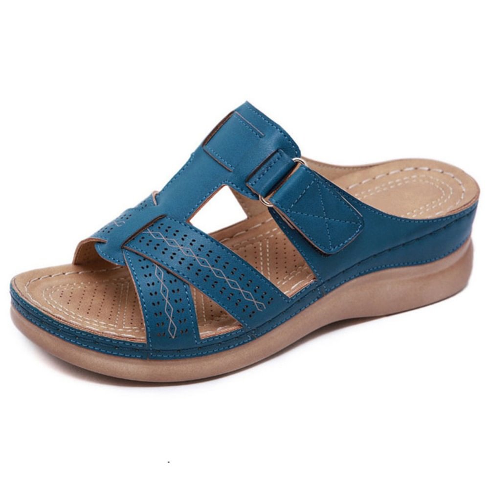 Women's Orthopedic Leather Sandals with Arch Support and Comfort-MODAUTLET