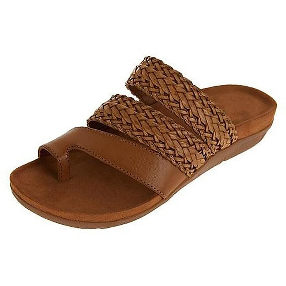 Women's Comfort Orthopedic Braided Summer Sandals Coffee