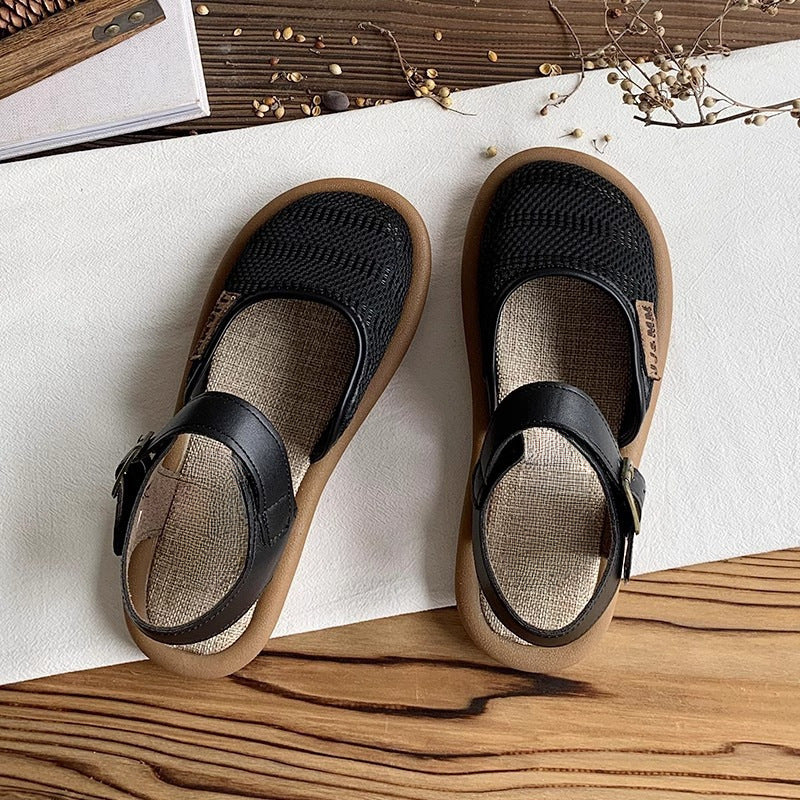 Women's Breathable Flat Bottom Casual Sandals-MODAUTLET