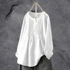 Women's Relaxed Tunic Blouse White