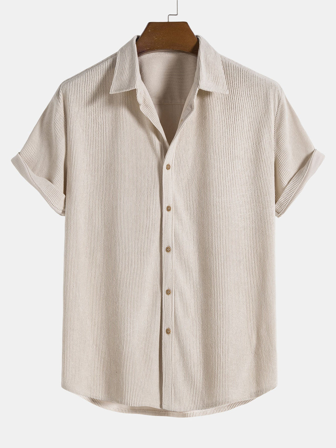 Conjunto de Camisa y Pantalones Cortos de Verano para Hombre - Atuendo Elegante de Dos Piezas