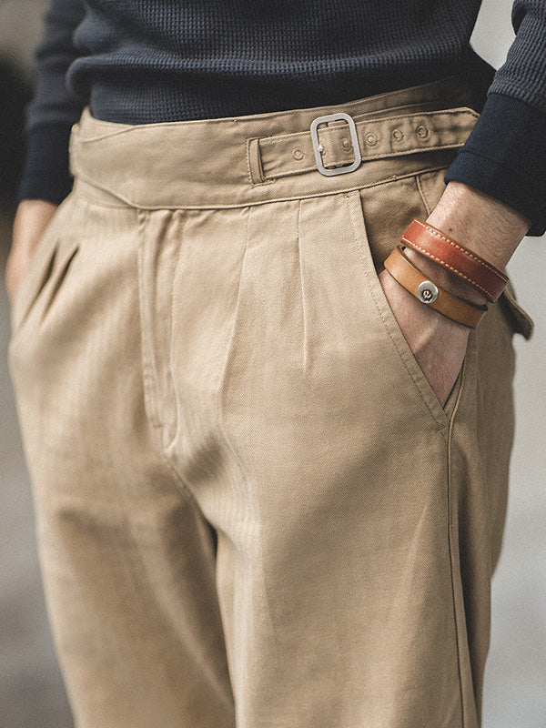 Men's Vintage-Inspired Casual Straight Leg Pants