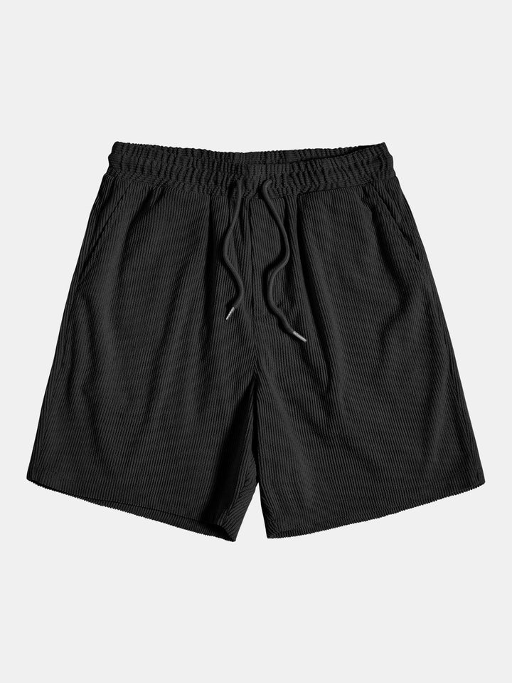 Conjunto de Camisa y Pantalones Cortos de Verano para Hombre - Atuendo Elegante de Dos Piezas