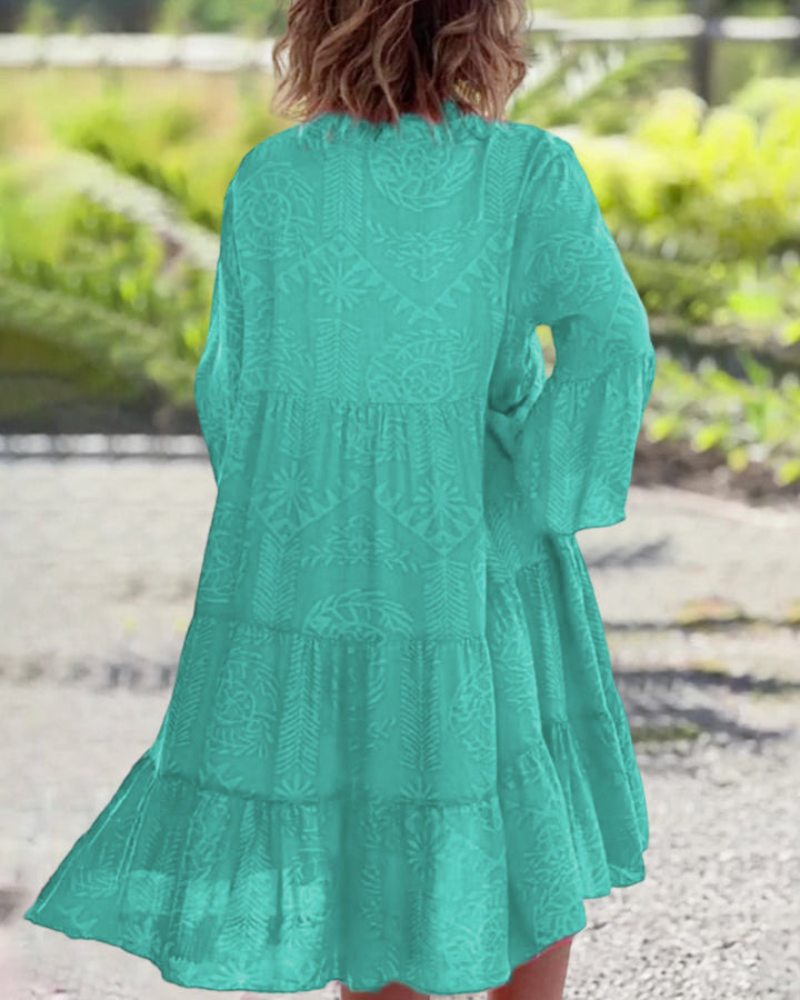 Daisy | Vestido midi holgado bohemio para mujer